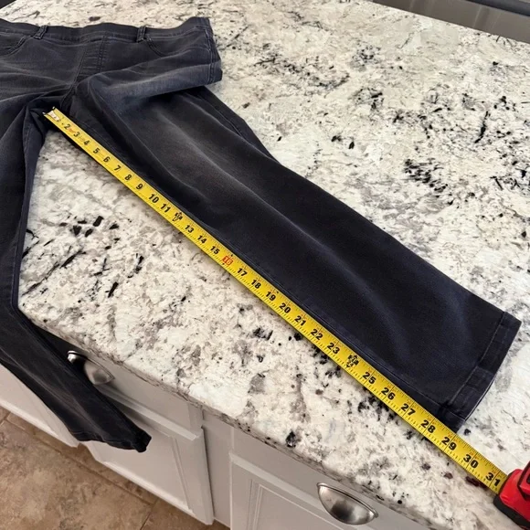 Spanx Vintage Black Straight Leg Ankle Jean XL 20355R - Picture 11 of 16